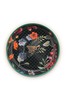 Pip_Studio Teebeutelablage in Dunkelblau mit Blumen- und Vogelmotiv aus der Winter Wonderland Kollektion (Ø 9 cm)
